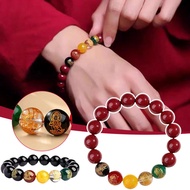 Five Gods Of Wealth High Content Raw Mineral Purple Bracelet Bracelet Way Natural God C9R7 Cinnabar 