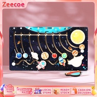 Wooden Solar System Puzzle Educational Toys Eight Planets Outer Space Solar System Jigsaw Puzzle