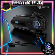 TNICER T2 Motorcycle Intercom (2025): 6-Rider, BT 5.4, 1KM Range, Universal Pairing, IP67