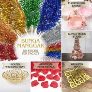 (CHEAPEST) 45-50pcs Bunga Manggar 70cm Multicolor Majlis Kahwin Malay Wedding Home Decoration Aacc125