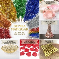 (CHEAPEST) 45-50pcs Bunga Manggar 70cm Multicolor Majlis Kahwin Malay Wedding Home Decoration Aacc12