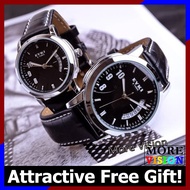 EYKI 8408 Couple Waterproof Leather Watch