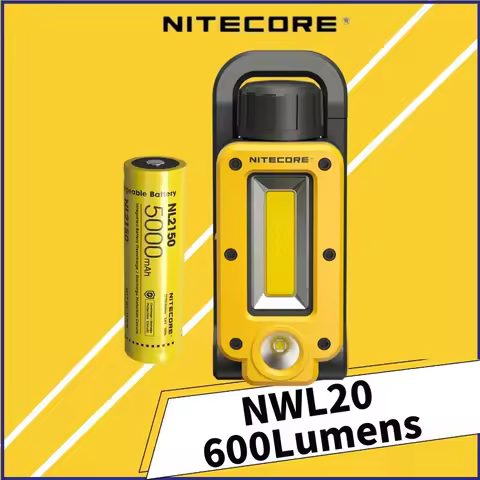 NITECORE NWL20 Multifunctional Triple Output Floodlight Spotligh 600Lumens Rechargeable Include 2170