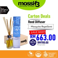 (JIMAT CARTON) Mossif3 3in1 Benefits Reed Diffuser 20 x 100ml Lemon Eucalyptus Oil Aromatherapy 藤条香薰