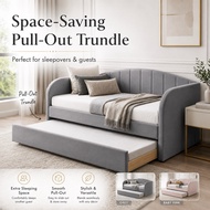 Luxe: Luna Trundle Bed Frame |  Single & Super Single | Pull Out Bed | Day Bed
