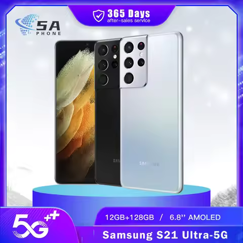 Samsung Galaxy S21 Ultra G998U1 Original 12G RAM 128GB/256GB ROM 6.8" Octa Core Snapdragon 888 eSim 