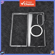 Durable Magnetic Hard PC Clear Luxury Transparent Phone Case for Samsung Galaxy Z Fold 7 Z Fold7