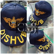 Topi dishub logo wing biru Dongker - Topi dishub
