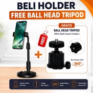 CV DINO Flexible Black Smartphone Stand With Double Stand For Video Call And Streaming bonus ball he