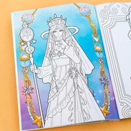 In-stock Ye Luoli children's coloring and drawing book, doodle and color tracing book3to61-year-old 