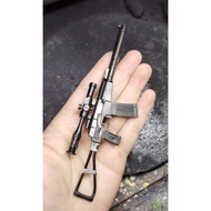 [Ready Stock] Miniature 1/6 SCALE METALLIC PAINTED AS VAL TOY GUN MODEL MINIATURE FOR 12" ACTION FIG