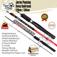 Joran Pancing SWAN SUDIRMAN 120cm / 135cm Carbon Solid (8-17lbs) Murah - Toms Fishing