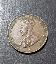 1933年英皇喬治五世香港大一仙(銅幣) 細節清 品相如圖示 按圖發貨