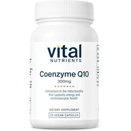 Vital Nutrients 300mg | Vegan Supplement | Potent Antioxidant of CoEnzyme Q10 to Support Heart Healt