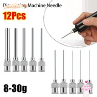 EUCALYTUSMY 12Pcs Industrial Glue Injection Needle, Stainless Steel Metal Dispensing|Needle, Durable