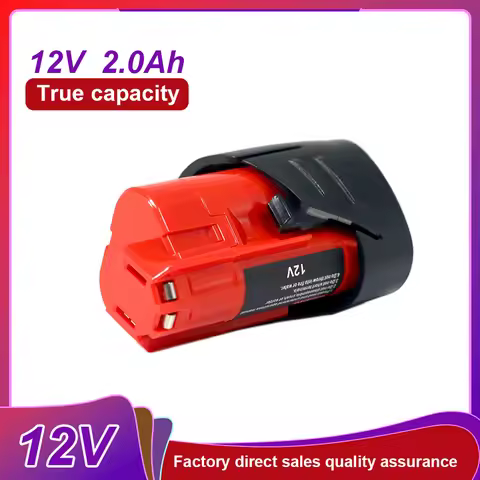 For Milwaukee 12V Tool Battery For Milwaukee 2000mAh/2.0Ah Lithium Battery Impact Wrench Drill Power