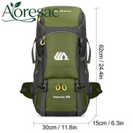 Aoresac SIUKE กระเป๋าเป้สะพายหลังเดินป่า 50L กระเป๋าเป้สะพายหลังเดินป่ากันน้ำกีฬากลางแจ้ง Daypack กร