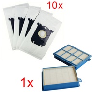 10Pcs Vacuum Cleaner Dust Bag W/H12 Hepa Filter For Philips Electrolux Cleaner