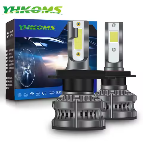YHKOMS 2 PCS 80W 14000LM H4 H7 LED Car Headlight H1 H8 H9 H11 4300K 5000K 8000K 25000K Auto Fog Ligh