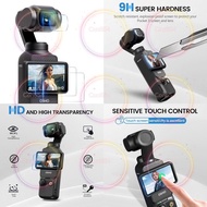 大疆DJI OSMO POCKET3 高清觸控螢幕+鏡頭保護貼 Screen Protector for DJI Osmo Pocket 3 Creator Combo,9H Hardness HD Tempered Glass Film LCD Screen Proctector + Lens Protector for DJI Pocket 3 Accessories