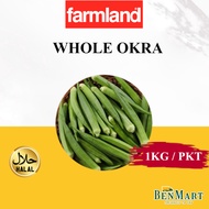 [BenMart Frozen] Farmland Whole Okra Lady Finger 1kg - Vegetable