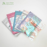 UNGU Java Packing Bag Plastic Ziplock Clip Hologram Souvenir Freebies Packaging Rainbow Lucency Purp