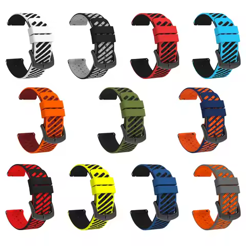 24mm Silicone WatchStrap For TicWatch Pro 5 Sport Wristband Easyfit Bracelet For TicWatch Pro 5 Smar