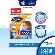 Drypers 𝗗𝗿𝘆𝗣𝗮𝗻𝘁𝘇 Baby Diapers XXXL20/ XXXXL18