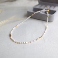 小小奢華 珍珠項鍊 天然淡水珍珠 頸鏈 chocker