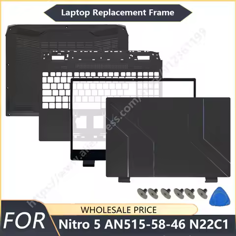 NEW For Acer Nitro 5 AN515-58 N22C1 AN515-46 Laptop LCD Back Cover Front Bezel Palmrest Bottom Case 