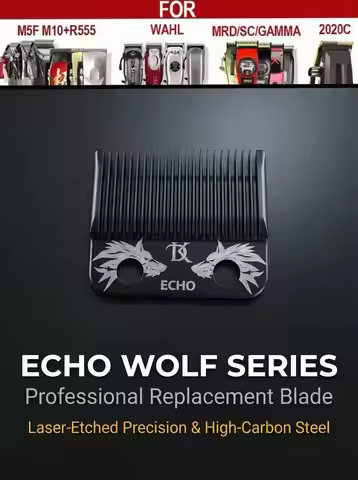 SC/DK ECHO CRUNCH Blade Professional Hair Clipper Blade Replacement for Madeshow WAHL MRD Gamma SC J