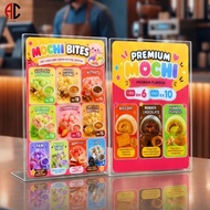 ACRYLIC STANDEE  MENU | ACRYLIC STANDEE CUSTOM | A4 SIZE