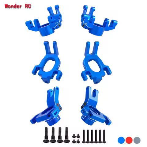Aluminum Alloy C Hub Seat Steering Cup Rear Axle Cup For ARRMA 1/10 KRATON OUTCAST 4X4 4S V2 BLX 1/8
