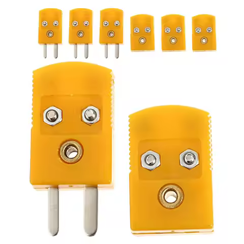 4Sets Thermocouple Joint Type K Miniature Connector ABS Thermocouple Adapter for K Type Temperature 