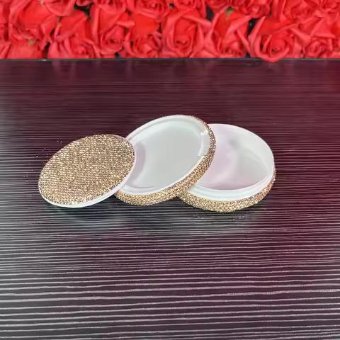 Bling Diamond Snus Can 2 Layer Storage Case With Lid Snuff Box Cigarettes Organize Container Tobacco