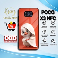 HP Latest P0C0 X3 NFS Case - P0C0 X3 NFS Casing - cute Duck Motif - Premium Glossy Hardcase - P0C0 G