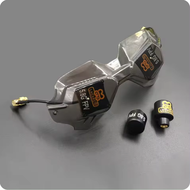 LHCXRC HD-02 HD V2 DJI FPV แว่นกันลมสำหรับเครื่องบินไร้คนขับ ชุดแอนต์เทียร์แบบปรับแต่งได้ รุ่นที่ 2