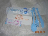 長榮航空 EVA AIR HELLO KITTY 餐具 (藍色)