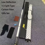 10/11.5/13mm Tip Predator Carbon Fiber Ako Billiards Cue Stick 1/2 Split Type Joint Low Deflection S