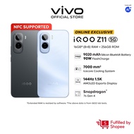 Online Exclusive iQOO Z11 5G 16*(8+8)+256GB 9020mAh 90W 7k mm² Icecore Cooling 144Hz 1.5K AMOLED Esp