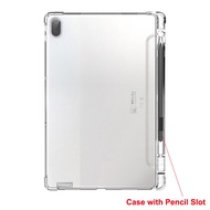 Pencil Solt Case for Lenovo Legion Y700 Xiaoxin Pad Pro 11.2 11.5 12.6 Plus Tablet Cover Clear Soft Air-bag Corner Pen Holder Tablet protective Case