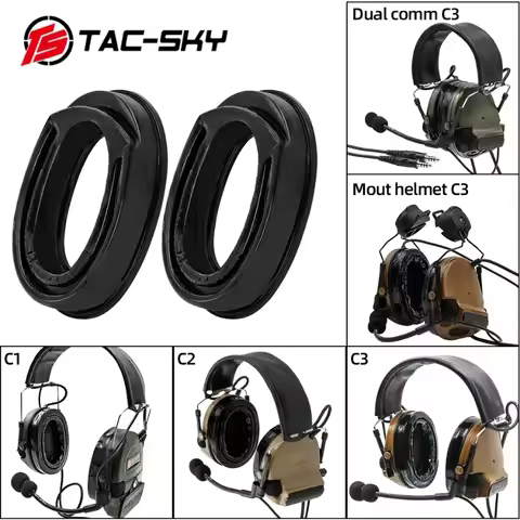 TAC-SKY is compatible with MSA Sordin/COMTAC/3M tactical headset silicone earmuffs, comfortable repl