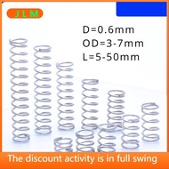 （JLMQ1）Stainless steel d0.6mm compression spring SUS304 OD3-7mm length 5-50mm pressure spring