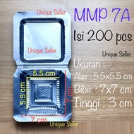 [Isi200] Mika 7A MMP Size 7x7x3 cm Mika Cake Putu Ayu Talam Mochi Bika Ambon Jelly Pudding Box 7A 7 
