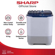 MESIN CUCI SHARP 2 TABUNG 10KG - ES T1090