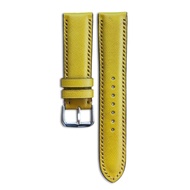 Men's leather watch strap / genuine leather watch strap / leather watch strap / yellow leather watch