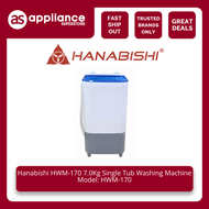 Hanabishi HWM-170 7.0 Kg Single Tub Washing Machine