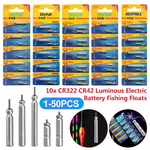 10-50PCS Luminous Electric Battery CR311 CR316 CR322 CR425 CR435 Fishing Floats Lithium Pin Battery