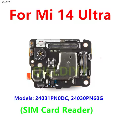 SIM Reader Card Slot Display Board For Xiaomi 14 Ultra Signal Line Socket Flex Cable Subboard Assy M