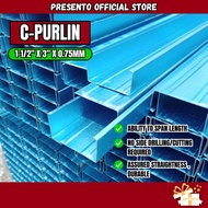 (1 PCS ) Blue C Purlin Channel For Roof Truss Rafter Top Hat Batten Besi Kekuda Bumbung Atap Channel